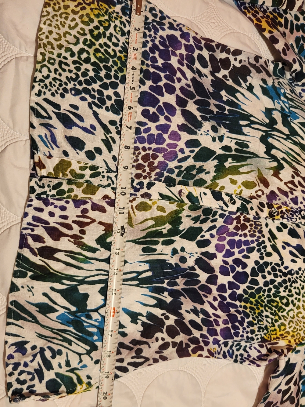 Richard Malcom Women’s Multicolor Animal-Print Button Front Shirt - Picture 6 of 13